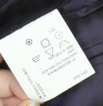 Paul Smith Men’s Blue Pinstripe Wool Blazer Jacket 40R Classic Formal