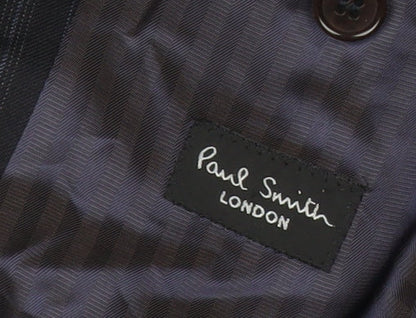 Paul Smith Men’s Blue Pinstripe Wool Blazer Jacket 40R Classic Formal