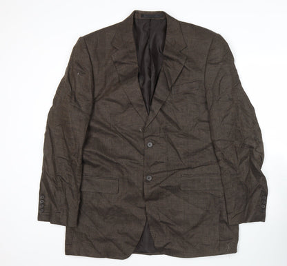 Mens UK Size 42 Marks and Spencer Regular Brown Suit Jacket