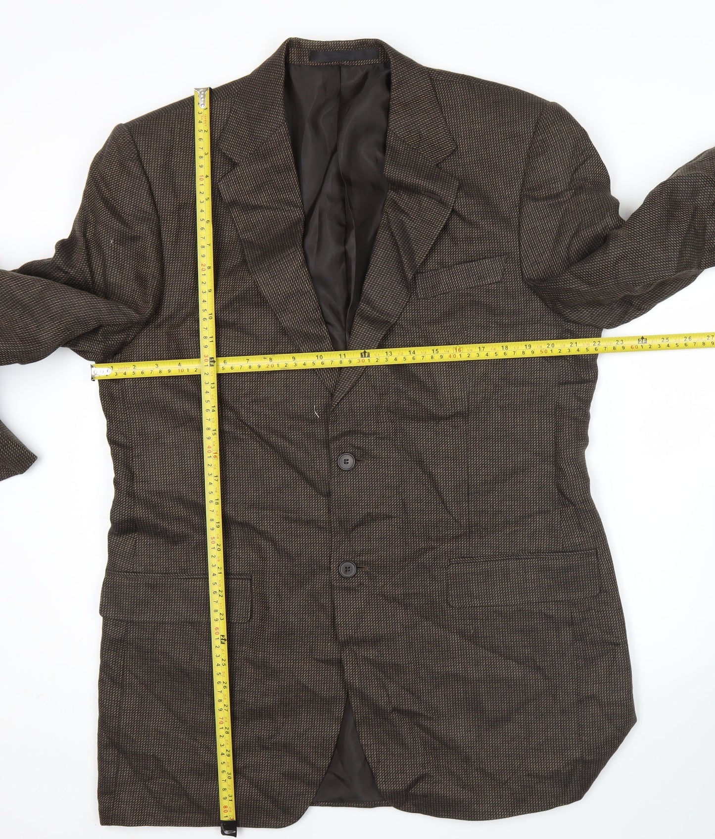 Mens UK Size 42 Marks and Spencer Regular Brown Suit Jacket