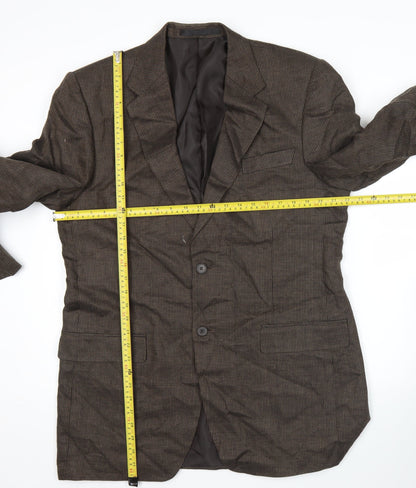 Mens UK Size 42 Marks and Spencer Regular Brown Suit Jacket
