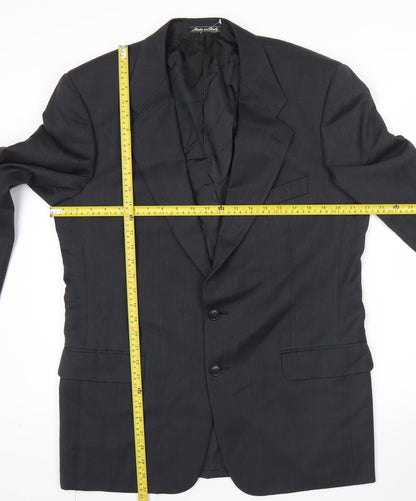 Mens UK Size 40 Marks and Spencer Regular Black Suit Jacket