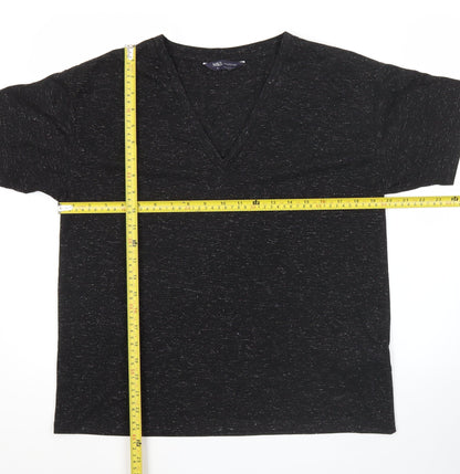 Womens UK Size 12 Marks and Spencer Black Basic T-Shirt