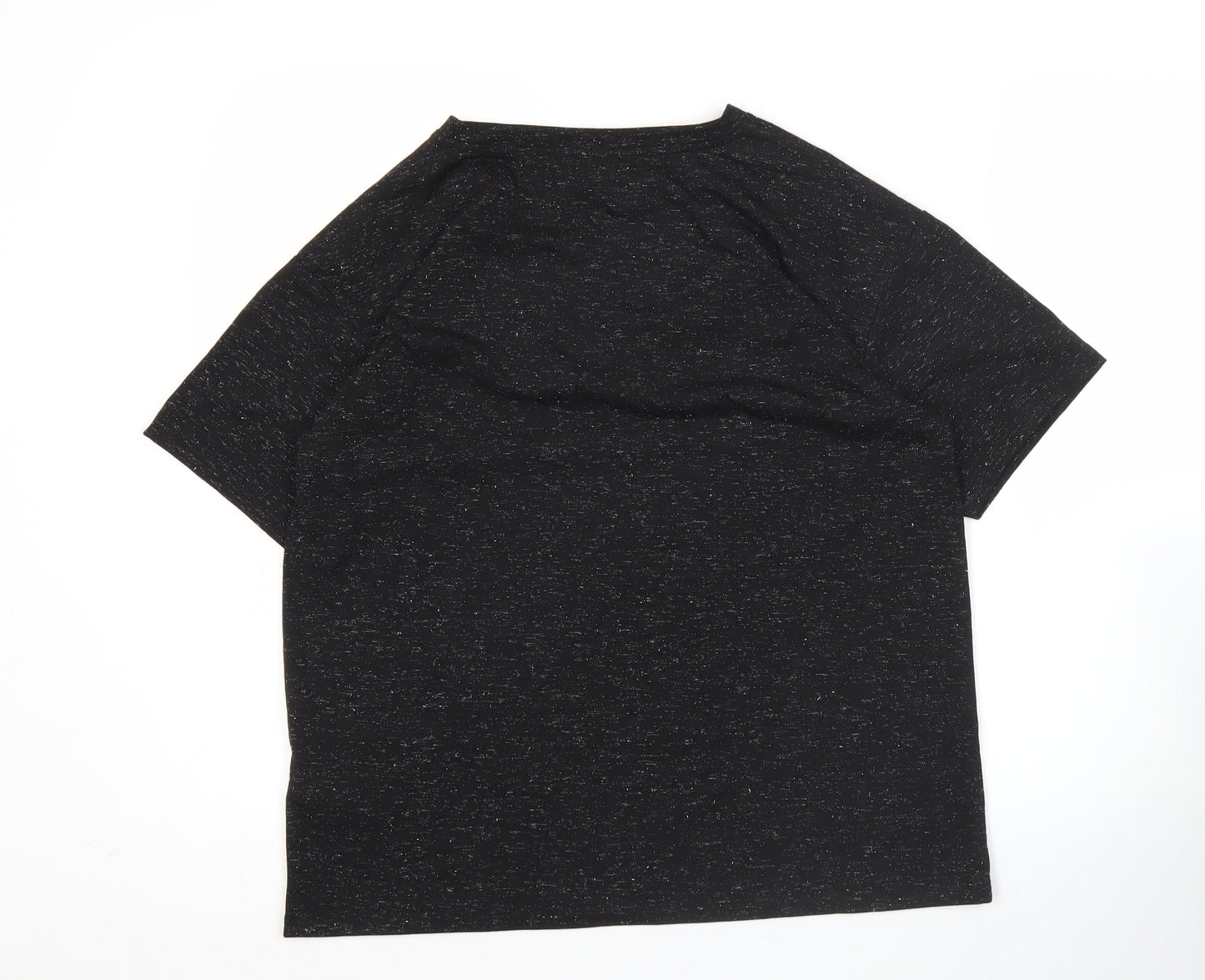 Womens UK Size 12 Marks and Spencer Black Basic T-Shirt