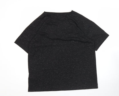 Womens UK Size 12 Marks and Spencer Black Basic T-Shirt