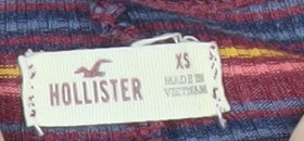 Hollister Women’s Multicoloured XS Striped Shift Dress 3/4 Sleeve