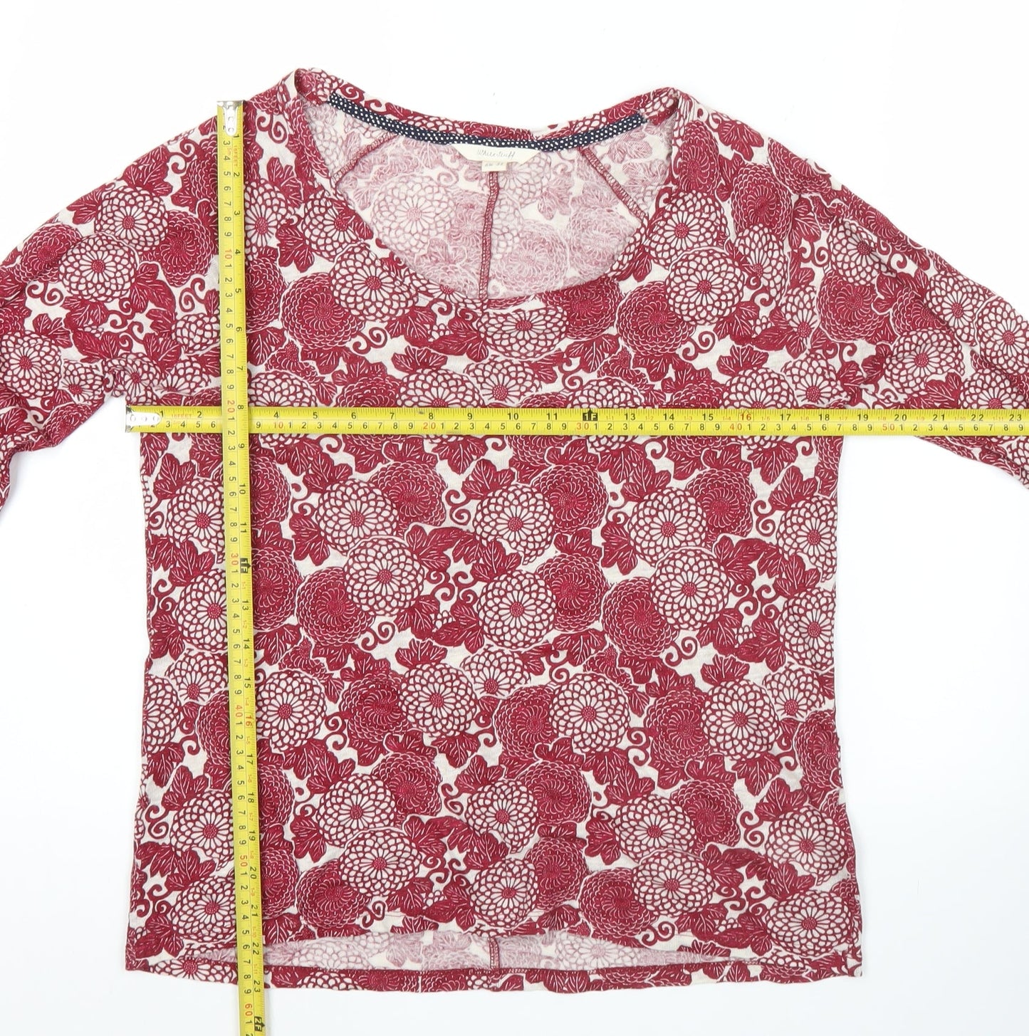 Womens UK Size 10 White Stuff Red Tunic Blouse