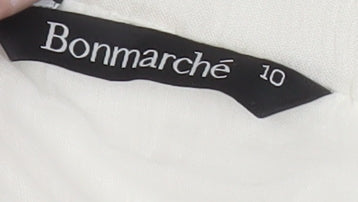 Bonmarché Women’s Ivory Midi Peasant Skirt Size 10 Viscose