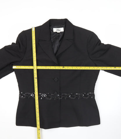 Womens UK Size 10 Le Suit Regular Black Suit Jacket