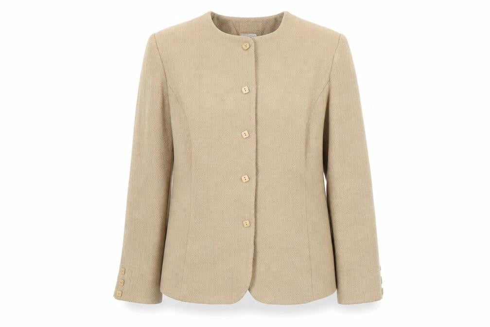 Womens UK Size 14 Nightingales Beige Basic Jacket