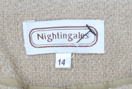 Womens UK Size 14 Nightingales Beige Basic Jacket