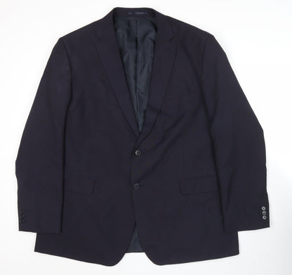 Mens UK Size 48 Karl Jackson Regular Blue Suit Jacket