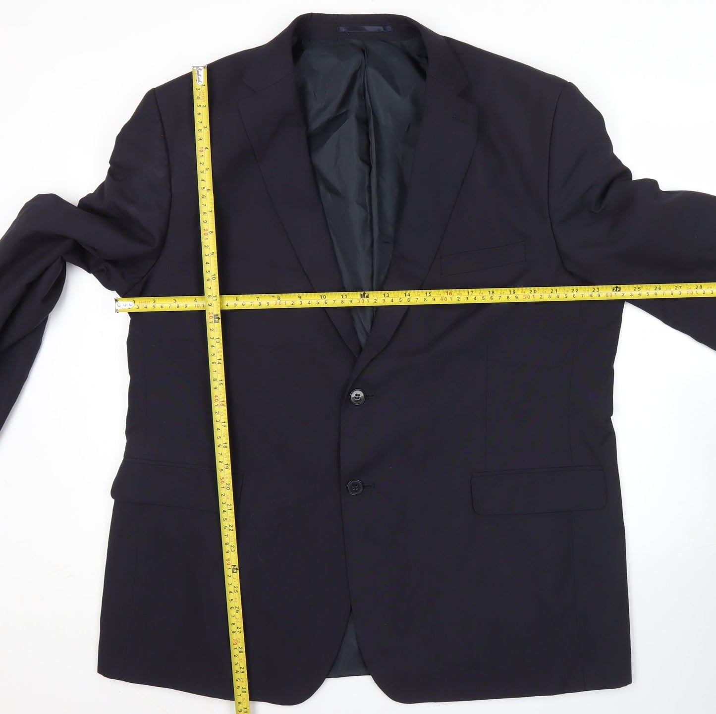 Mens UK Size 48 Karl Jackson Regular Blue Suit Jacket