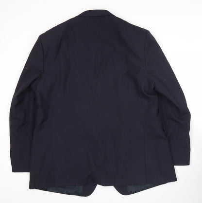 Mens UK Size 48 Karl Jackson Regular Blue Suit Jacket