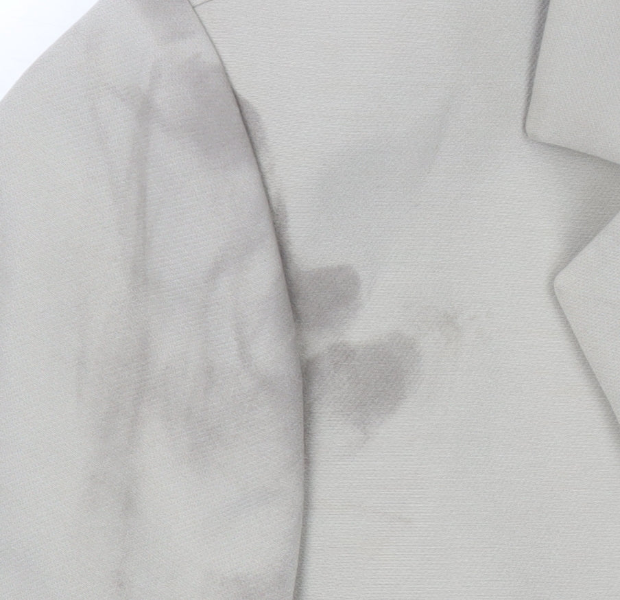 Marks and Spencer Women Beige Size 16 Short Sleeve Suit Jacket