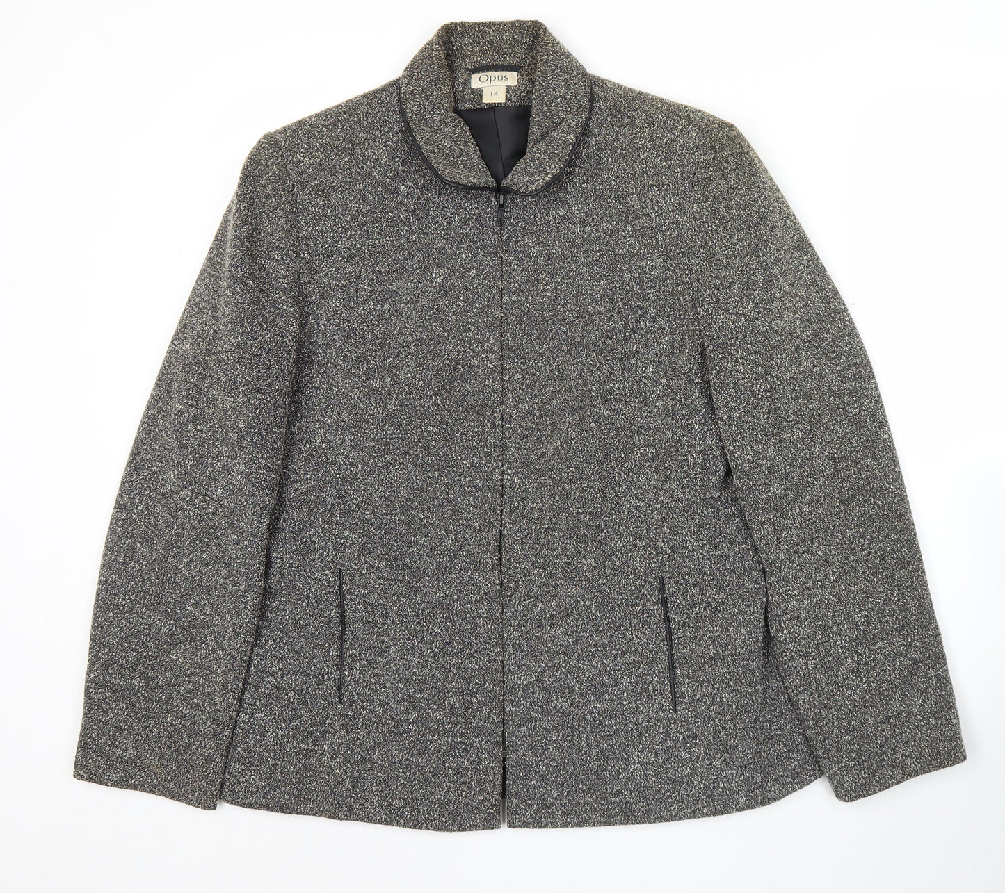 Womens UK Size 14 OPUS Grey Basic Jacket