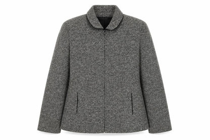OPUS Women's Grey Blazer Jacket Size 14 Wool Look Workwear