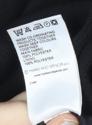 Marks and Spencer Women Black Petite Size 12 Suit Jacket Blazer