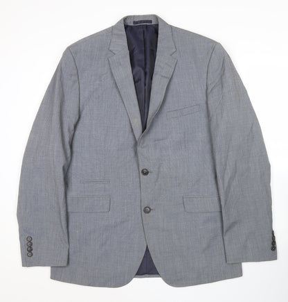 Mens UK Size 42 Burton Menswear Regular Grey Suit Jacket