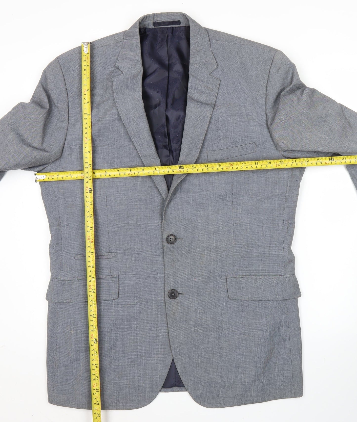 Mens UK Size 42 Burton Menswear Regular Grey Suit Jacket
