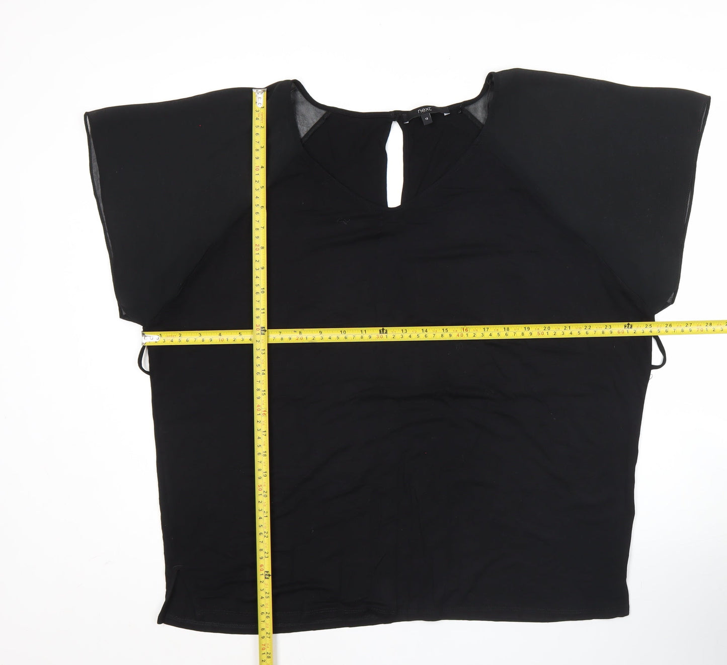 Womens UK Size 12 NEXT Black Basic Blouse