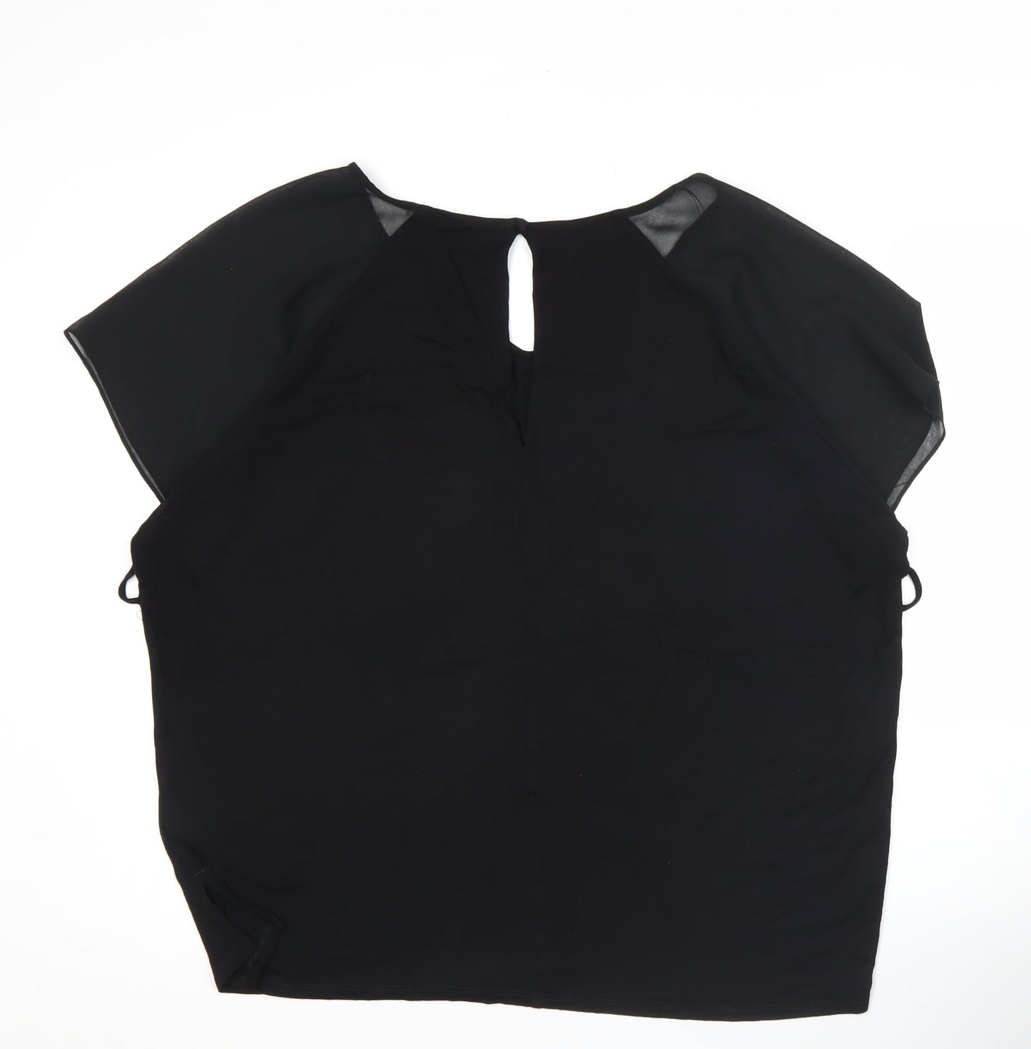 Womens UK Size 12 NEXT Black Basic Blouse