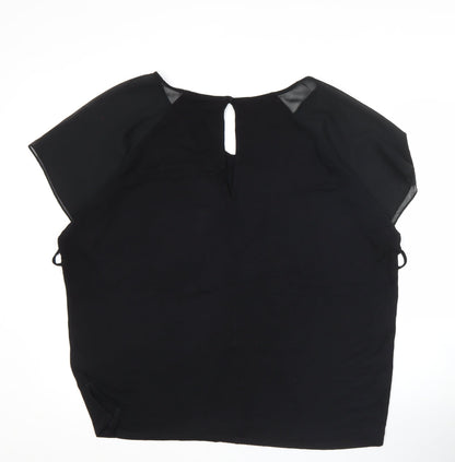 Womens UK Size 12 NEXT Black Basic Blouse