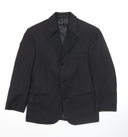 Young’s Formalwear Boys Black Shawl Lapel Tuxedo Blazer Jacket Size 24 in