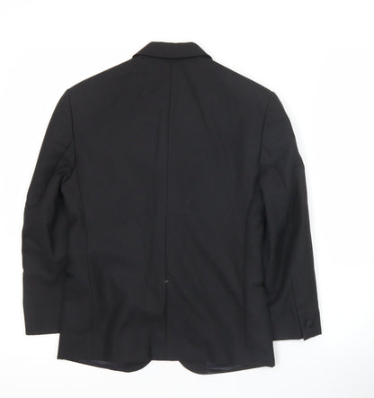 Young’s Formalwear Boys Black Shawl Lapel Tuxedo Blazer Jacket Size 24 in