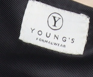 Young’s Formalwear Boys Black Shawl Lapel Tuxedo Blazer Jacket Size 24 in