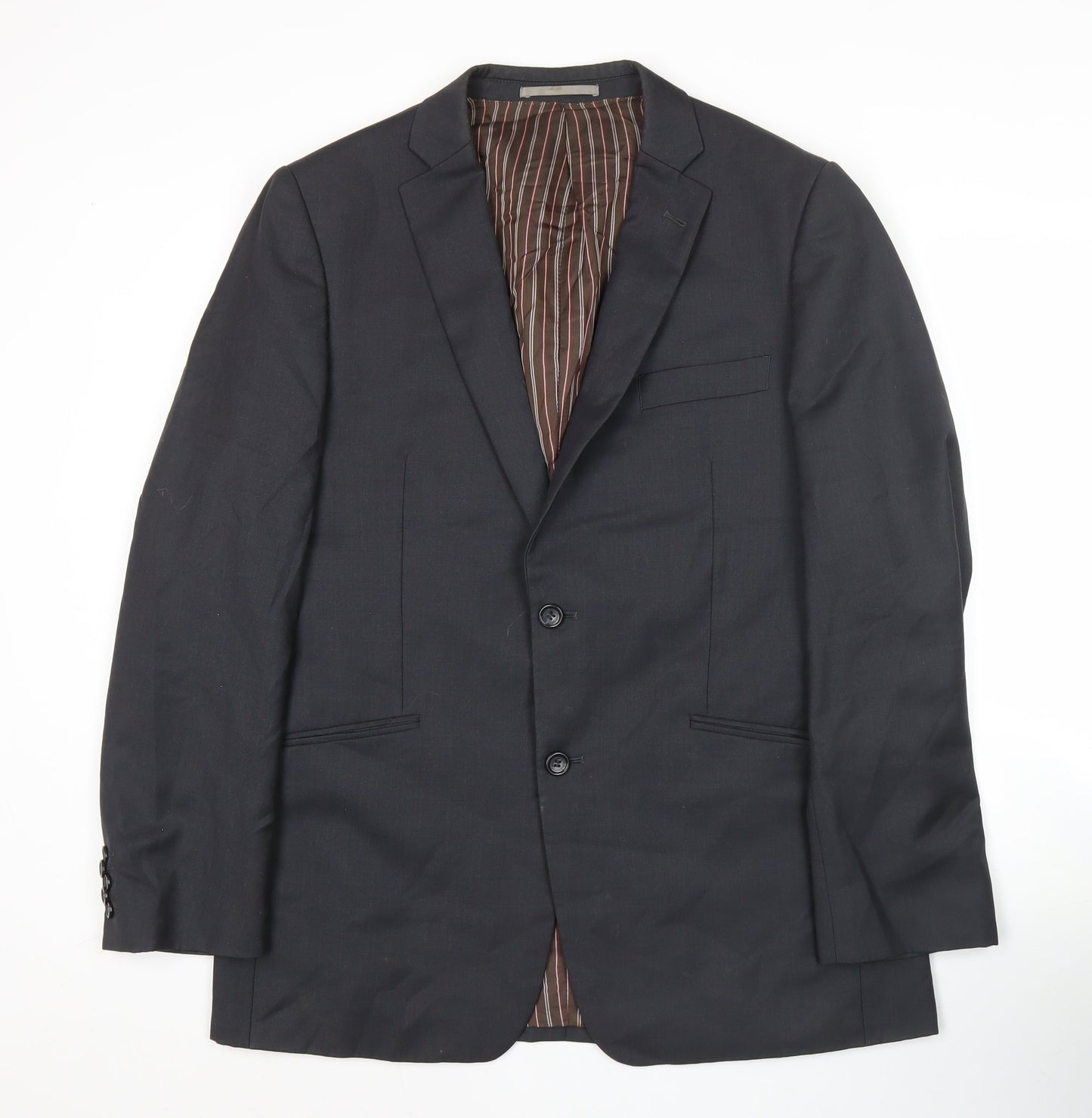 Peter Werth Men’s Black 40in Wool Blend Regular Fit Blazer Jacket