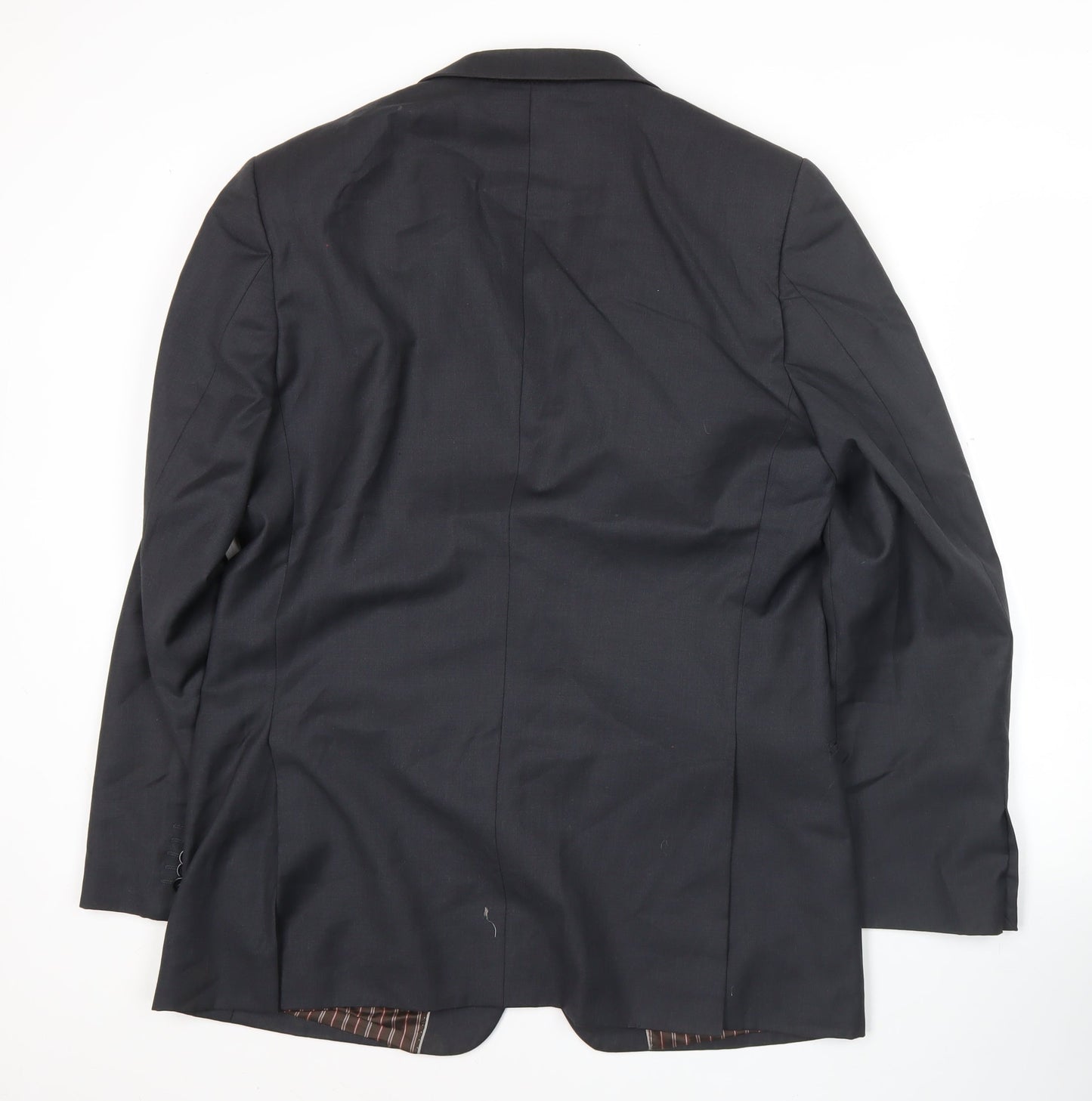 Peter Werth Men’s Black 40in Wool Blend Regular Fit Blazer Jacket