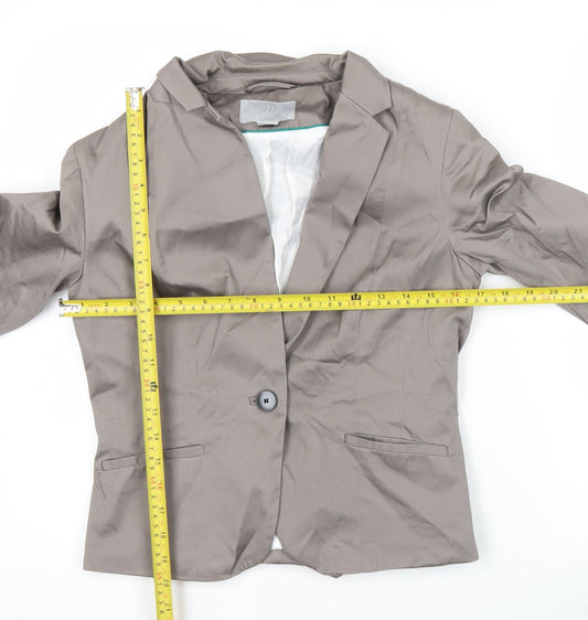 H&M Women’s Brown Blazer Size 10 Cotton Workwear Jacket