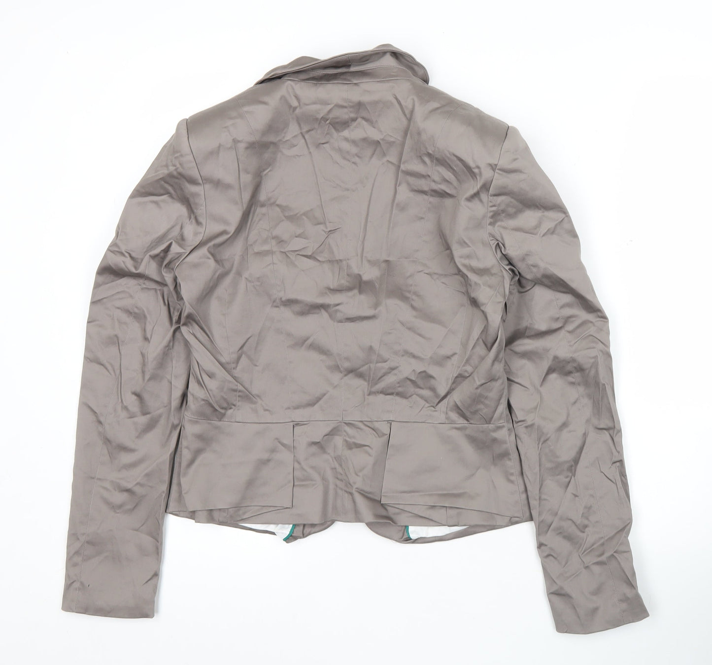 H&M Women’s Brown Blazer Size 10 Cotton Workwear Jacket