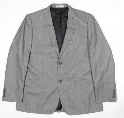 Butler and Webb Men’s Grey 42 Regular Suit Jacket Business Formal