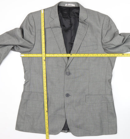 Butler and Webb Men’s Grey 42 Regular Suit Jacket Business Formal