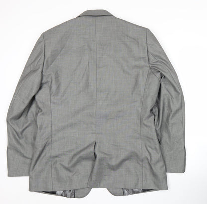 Butler and Webb Men’s Grey 42 Regular Suit Jacket Business Formal