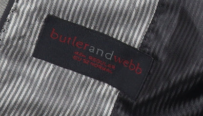 Butler and Webb Men’s Grey 42 Regular Suit Jacket Business Formal