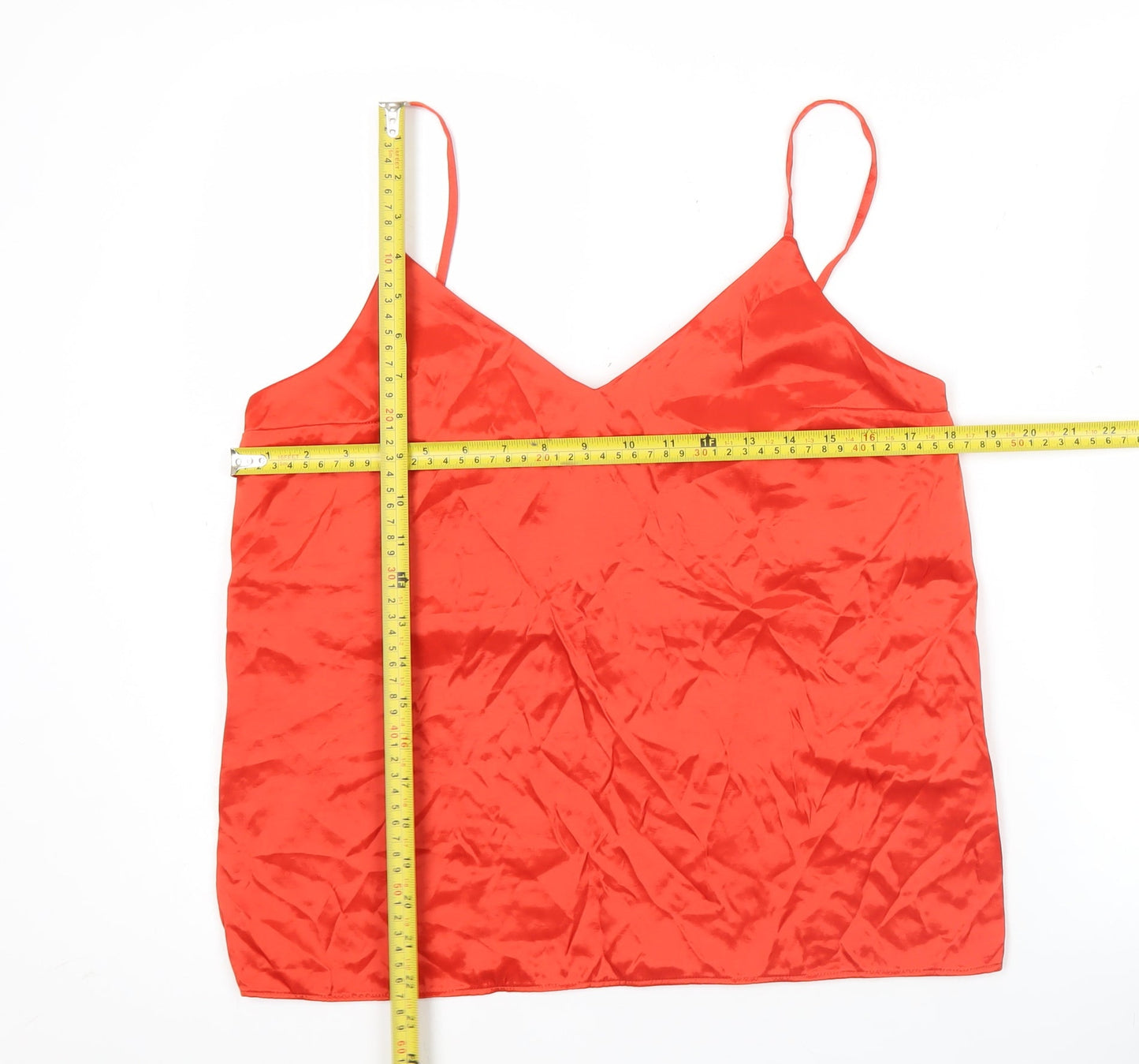 Womens UK Size 10 COS Red Camisole Tank
