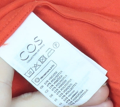 Womens UK Size 10 COS Red Camisole Tank