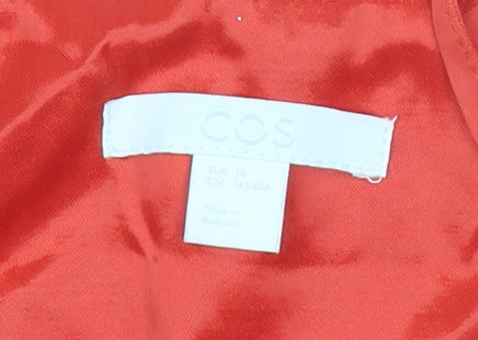 Womens UK Size 10 COS Red Camisole Tank