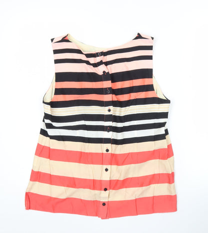 Womens UK Size 14 Dorothy Perkins Multicoloured Basic Blouse