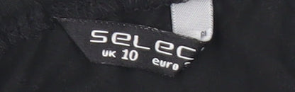 Womens UK Size 10 Select Black Cropped Blouse