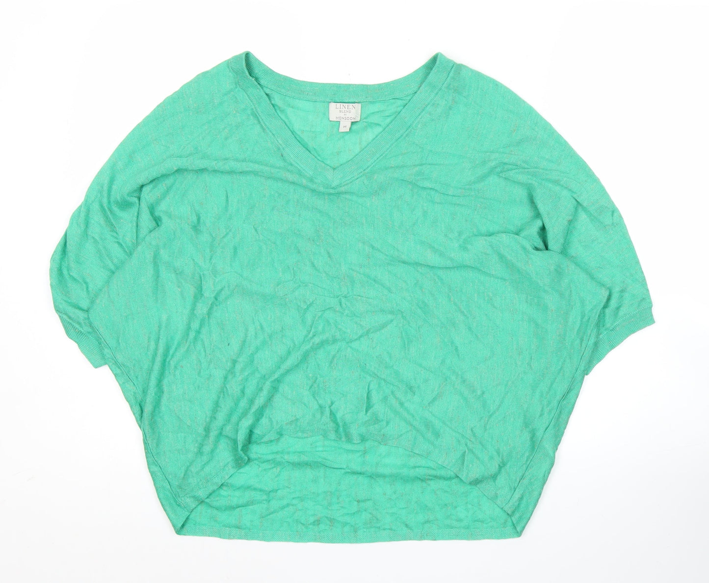 Womens UK Size M Monsoon Green Pullover Jumper
