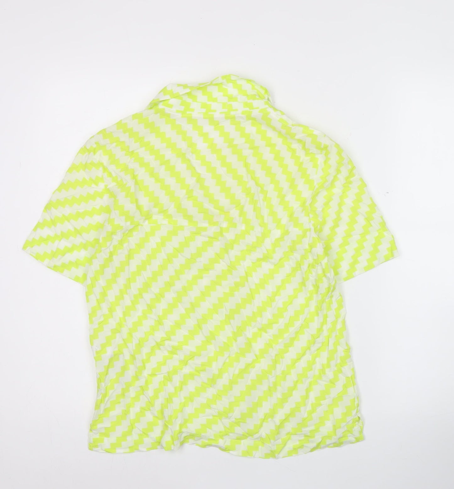 Womens UK Size XS EDC Yellow Basic Button-Up