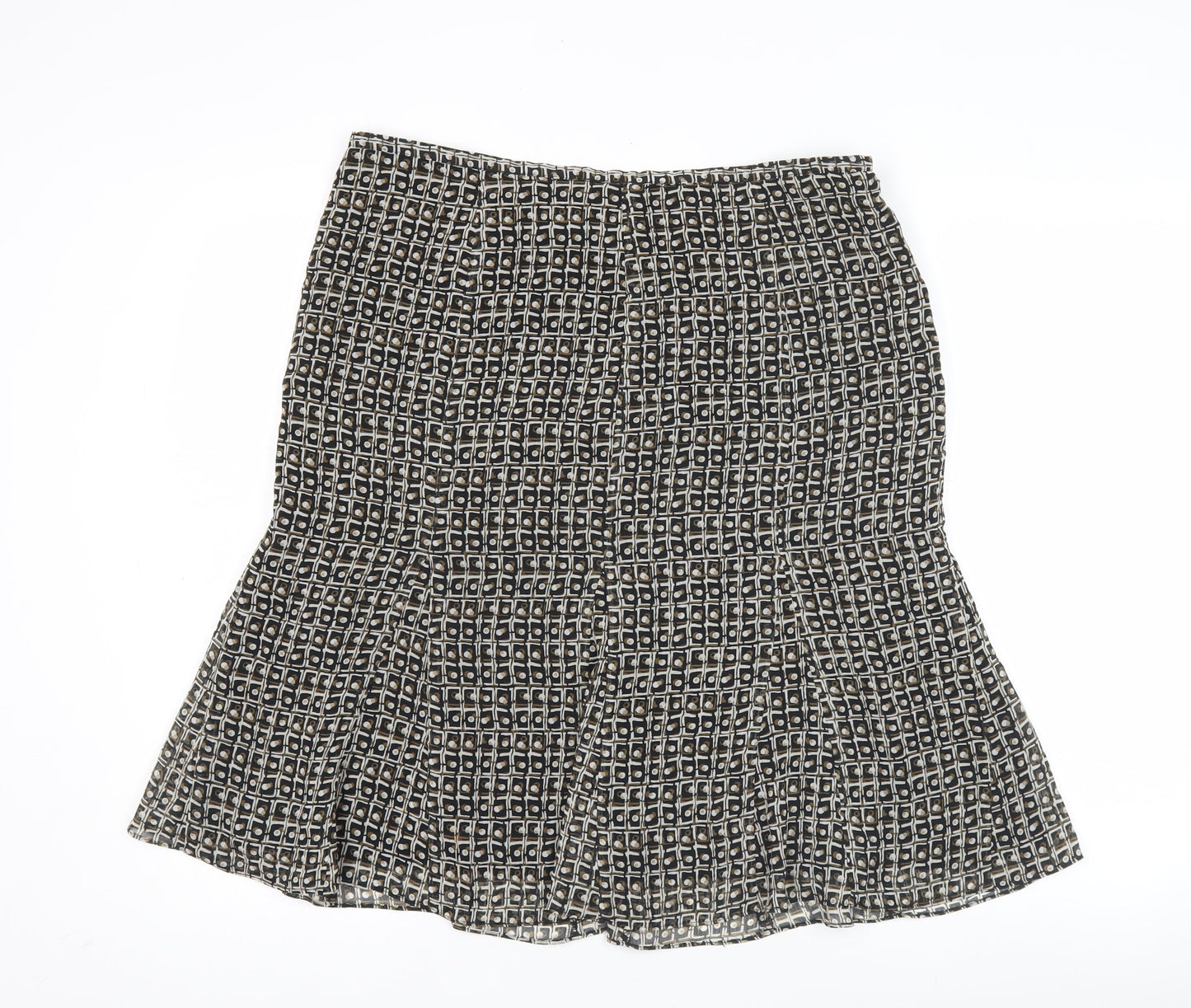 Axcess Liz Claiborne Women’s Black Size 12 Flare Knee Skirt Polyester