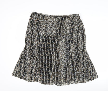 Axcess Liz Claiborne Women’s Black Size 12 Flare Knee Skirt Polyester