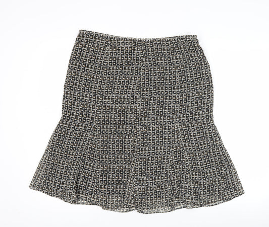 Axcess Liz Claiborne Women’s Black Size 12 Flare Knee Skirt Polyester