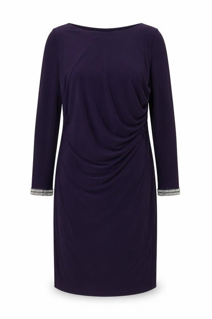 Dorothy Perkins Women’s Purple Sheath Dress Size 14 Beaded Cuff