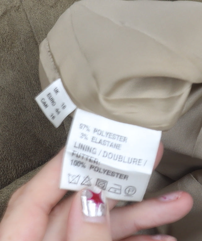 Jacques Vert Women’s Beige Midi A-Line Skirt Size 16 Asymmetric